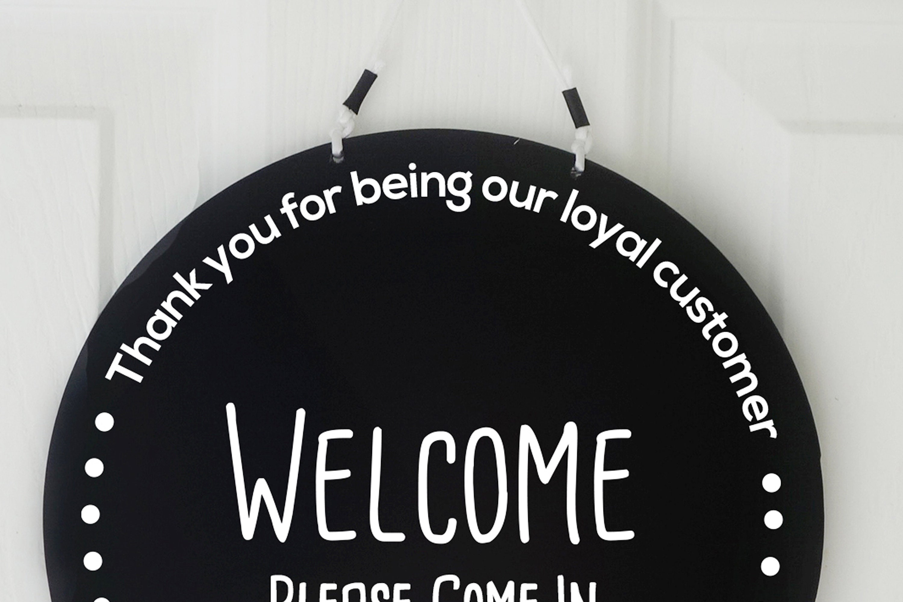 Two Sided in Session/welcome With Dots Sign Sign, Welcome Sign, Please ...