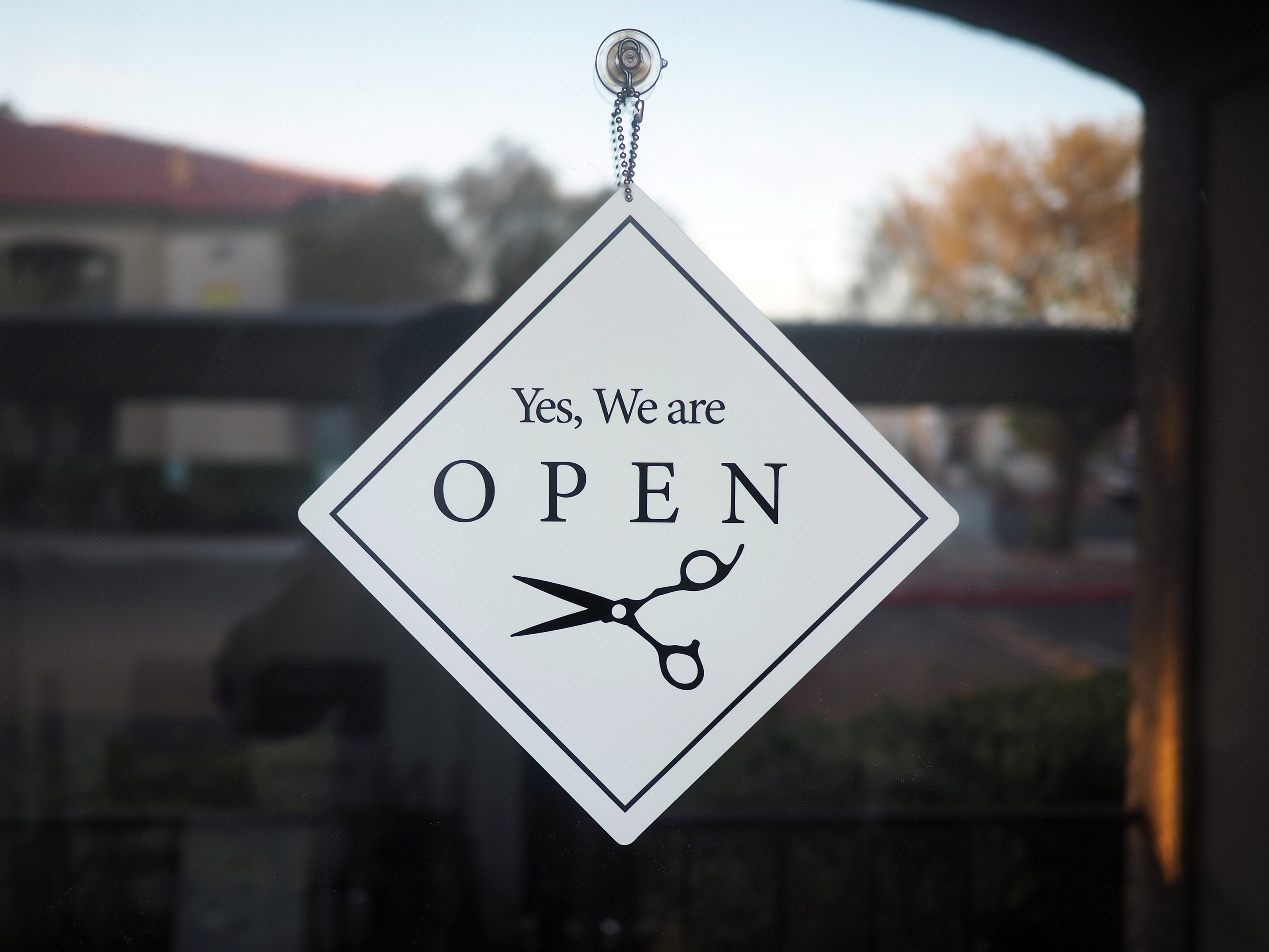 Hair salon Open closed signstore sign business sign circle Etsy 日本