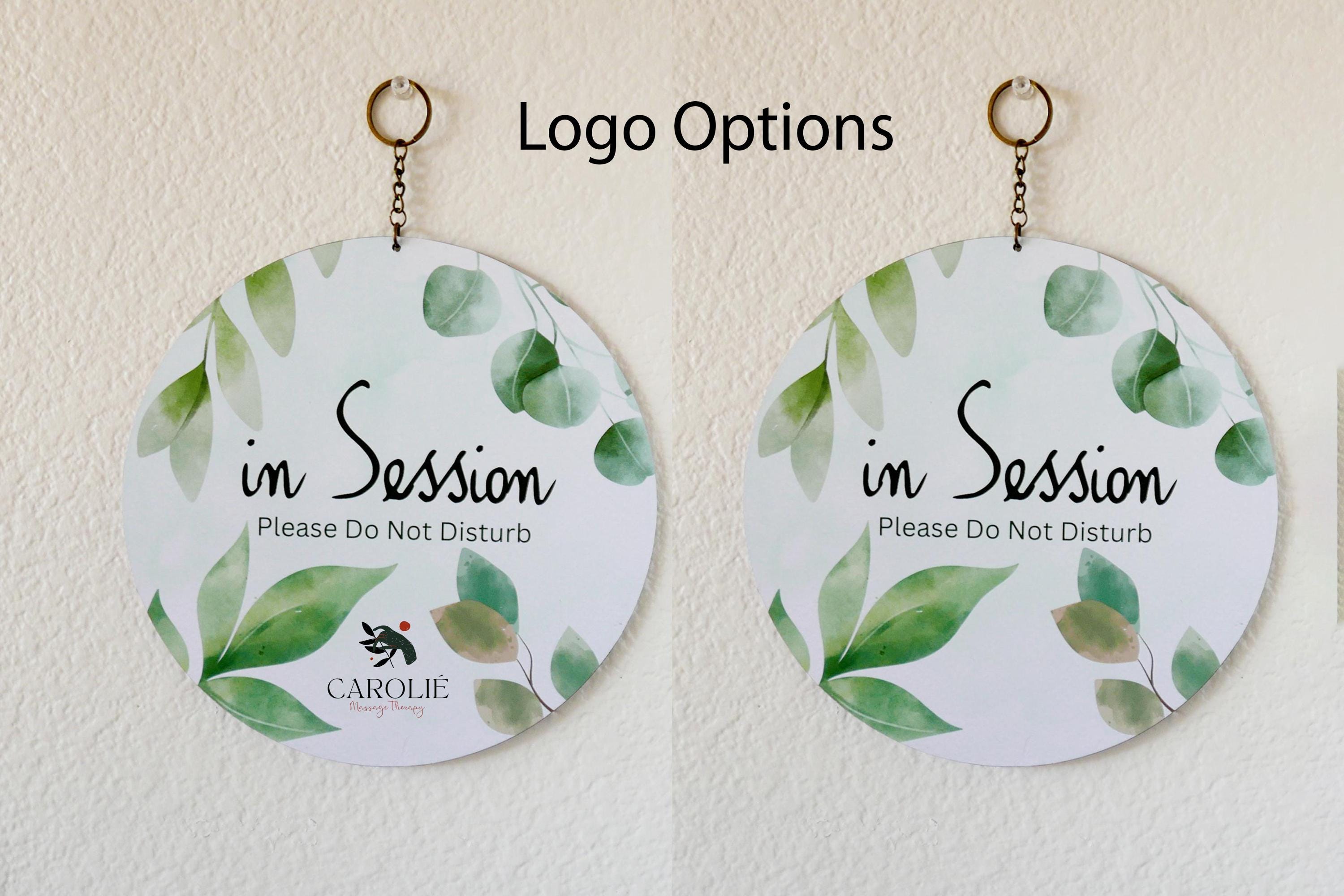 Two Sided in Session/welcome Sign,do Not Disturb Sign, Therapy in ...