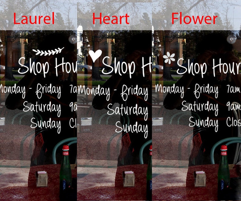 hand-writing-style-business-hours-window-decal-etsy
