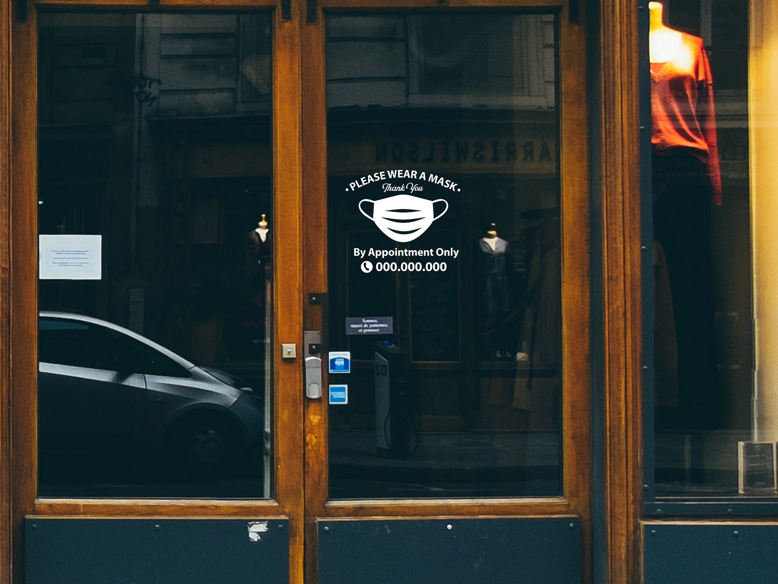 Please Wear a Mask for Window Decal Wear a Mask Sign by | Etsy