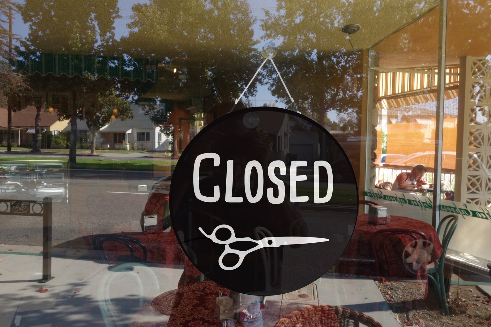 Hair Salon Open Closed Signstore Sign Business Sign Circle | Etsy