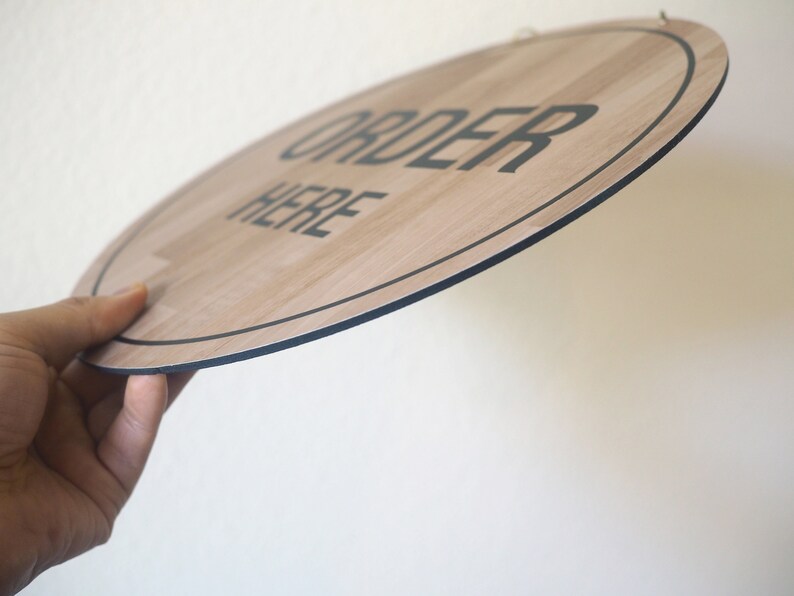 Wood Pattern Order Here Sign - Etsy