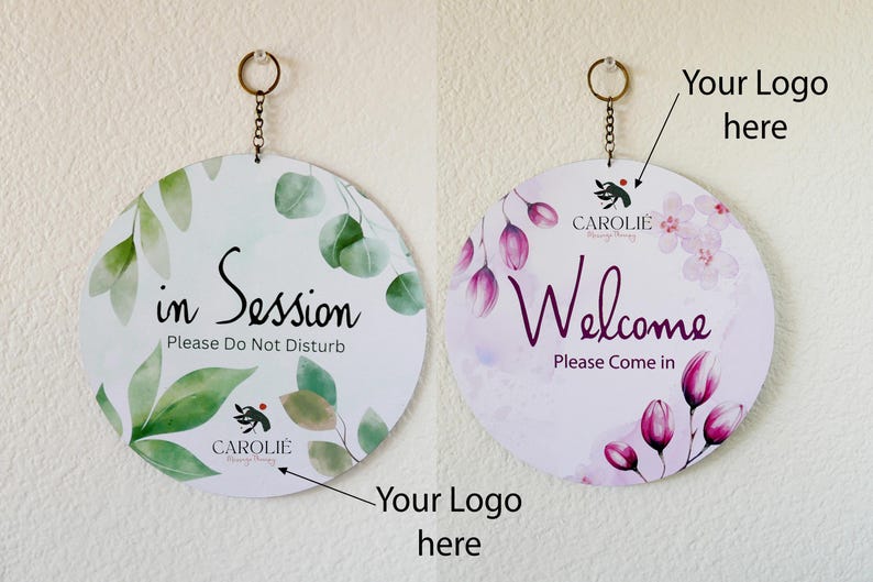 Two Sided in Session/welcome Sign,do Not Disturb Sign, Therapy in ...