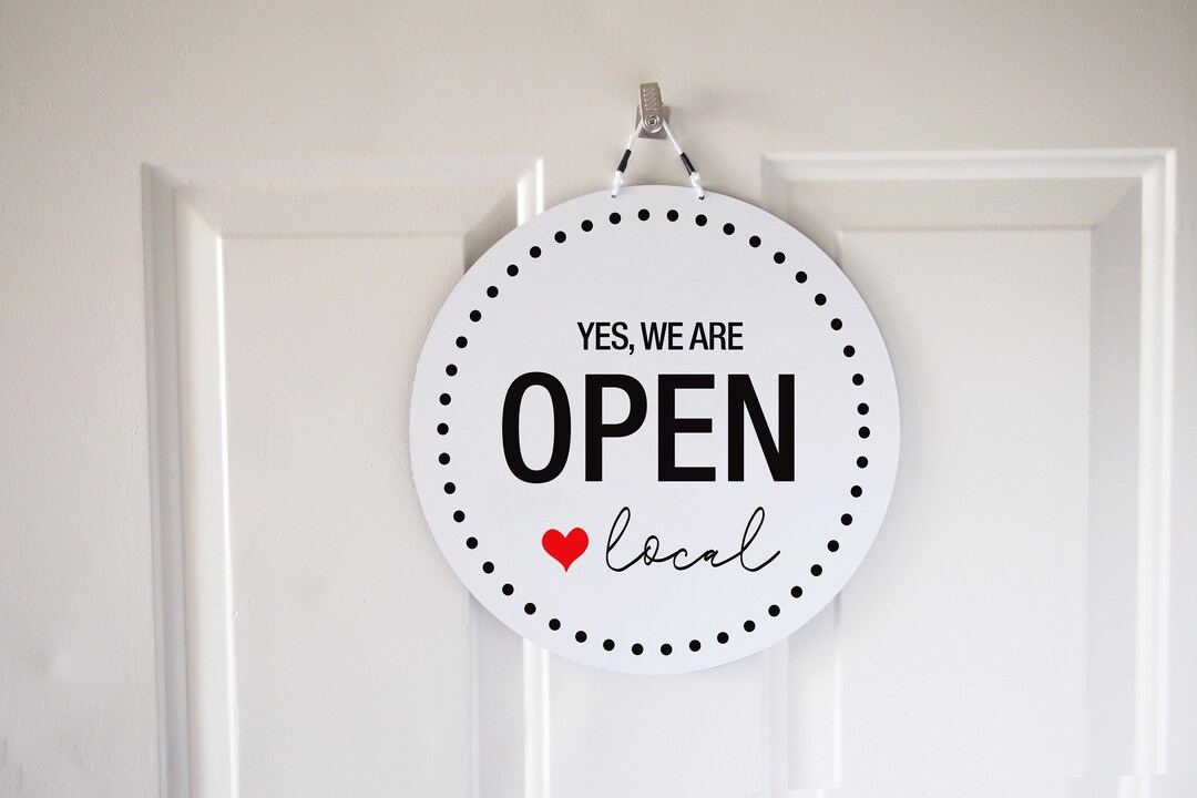 Double Sided Open With Love(heart) Local, Unique Open Closed Sign.funny ...