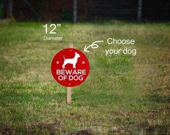 Beware of dog Sign, your dog sign, aluminum outdoor sign, yard sign