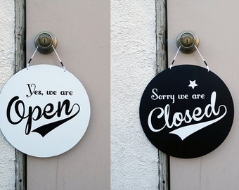 Open Sign, Open Closed Sign, Vintage style, Vintage style open closed sign