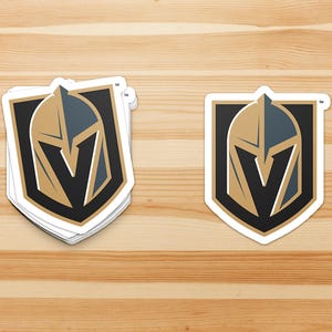 Calcomanía de vinilo con el logotipo principal de Vegas Knights o calcomanía para parachoques