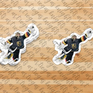 Las Vegas Golden Knights / Vegas Knights / Marc Andre Fleury / Miracle Save / Logotipo principal / Ilustración / Calcomanía de vinilo