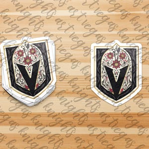 Logotipo principal de Los Vegas Golden Knights / Día de los Muertos / Calcomanía de vinilo / Resistente al agua / Resistente al sol