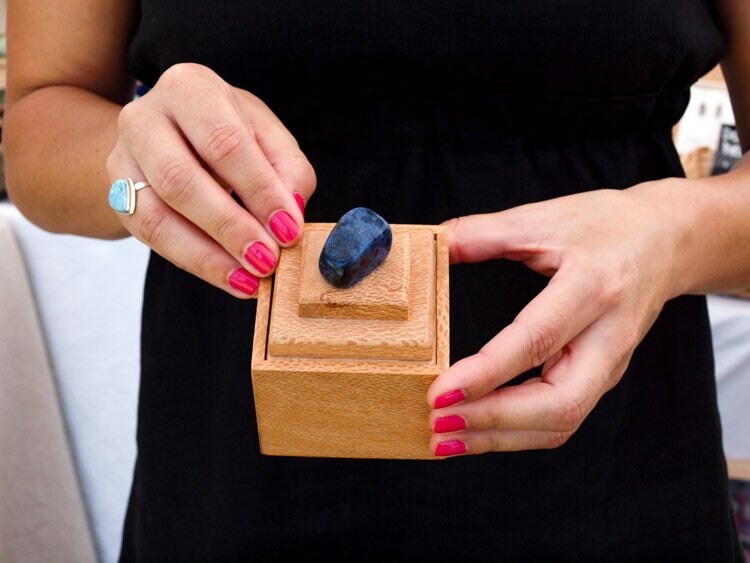 Small Wooden Trinket Box Handmade In Australia With Silky 50