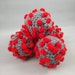Jenny Mastantuono reviewed Virus Cat/Ferret toy | Gray ball with Red baubles small toy | Virus desk toy