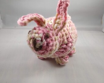 Crocheted bunny dog toy with squeaker | Crocheted bunny stuffed animal