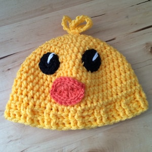 Cute Duck hat | Infant duck hat | Child duck hat | Crochet Duck Hat
