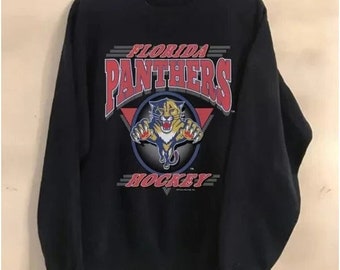 Vintage hockey sweatshirt, Florida hockey shirt, college sweatshirt, hockey fan shirt, vintage Florida Panthers sweatshirt
