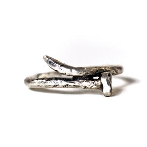 Nail Ring, Rusty Nail – Handcrafted Oxidized Sterling Silver Ring, Mens Ring, Oxidized Ring, Mens Jewelry, Gift, For Him, Industrial Ring