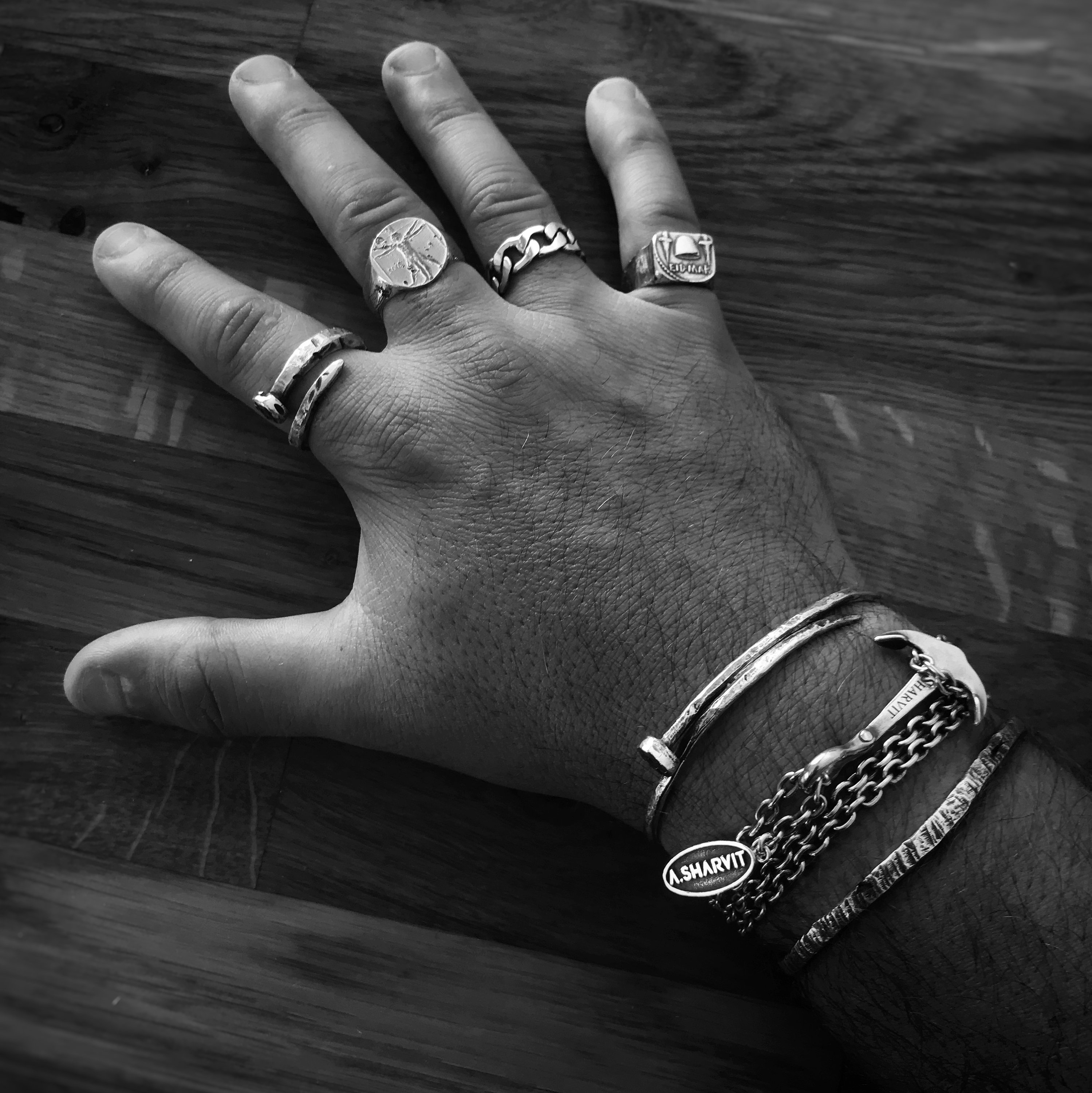 Rusty Nail Ring Mens Ring Nail Ring Oxidized Silver Ring Etsy