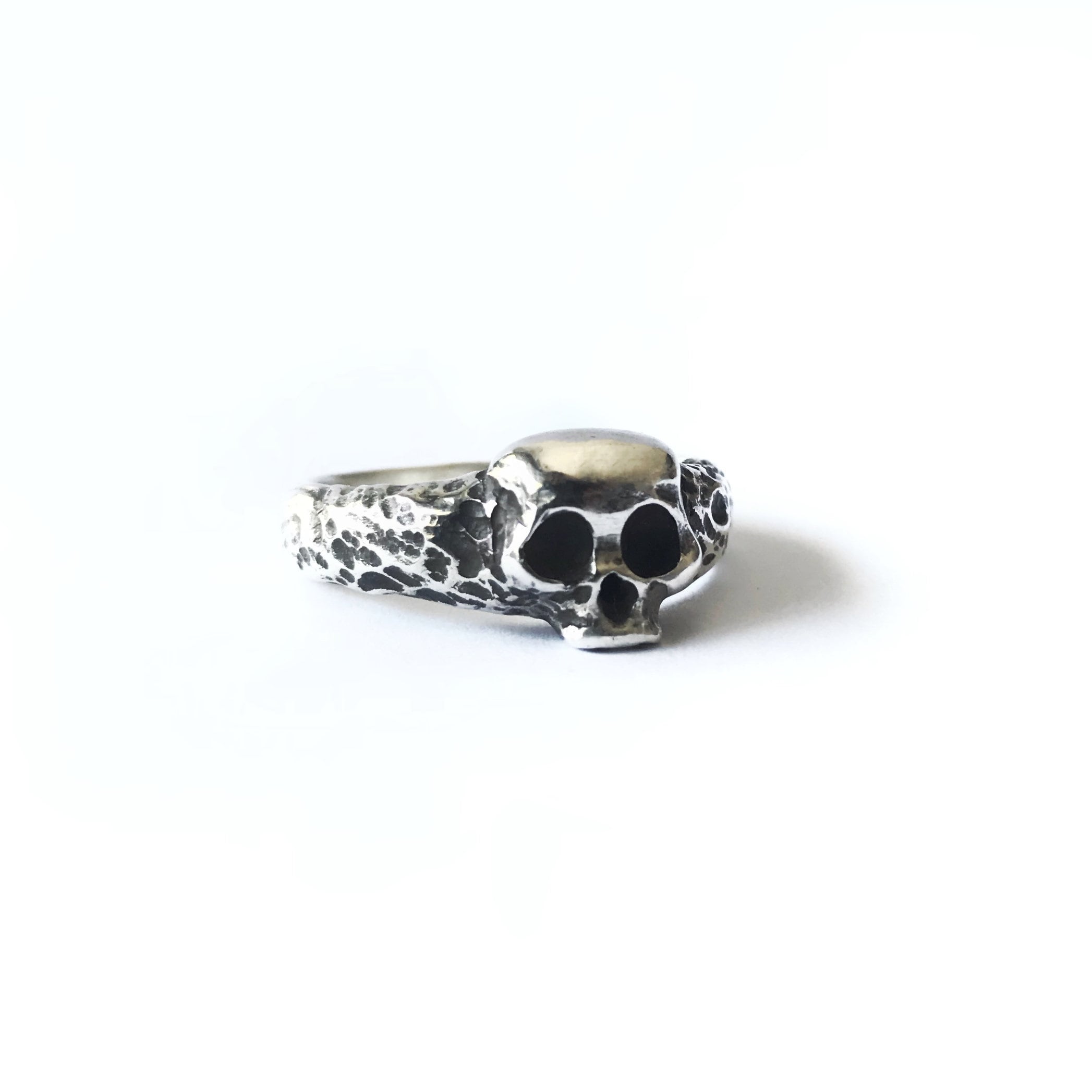 Skull Ring Silver Skull Ring Oxidized Skull Ring Men Skull - Etsy