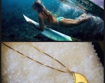 ■VINTAGE HOLLYWOOD■ Simple Surfing Board Necklace VH2336NE Amazon.com: Aloha Jewelry Company Sterling Silver Koa Wood