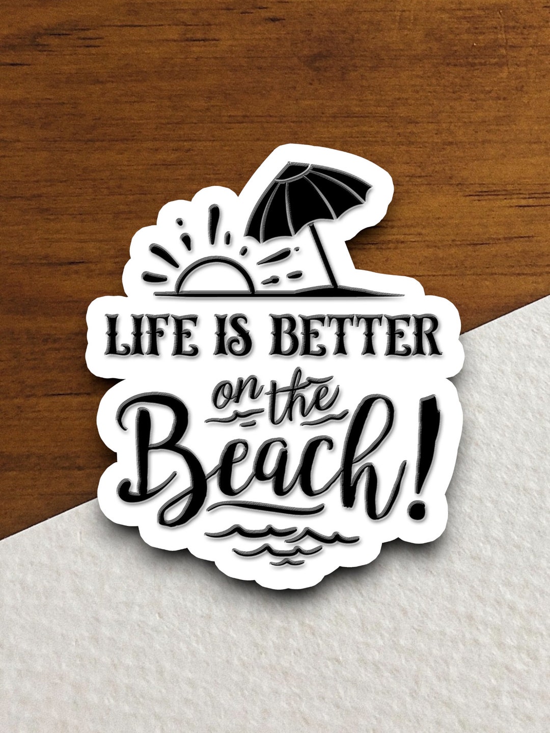 Lifes A Beach Sticker, Vacation Sticker, Travel Sticker, Room Decor ...