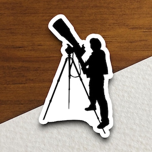 Astronomer Sticker, Teacher Sticker, Education Sticker, School Sticker, Cute Sticker