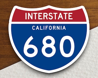 Adesivo Insegna US Route 395 California Sierra Oregon – Decalcomania Per Auto E Camion