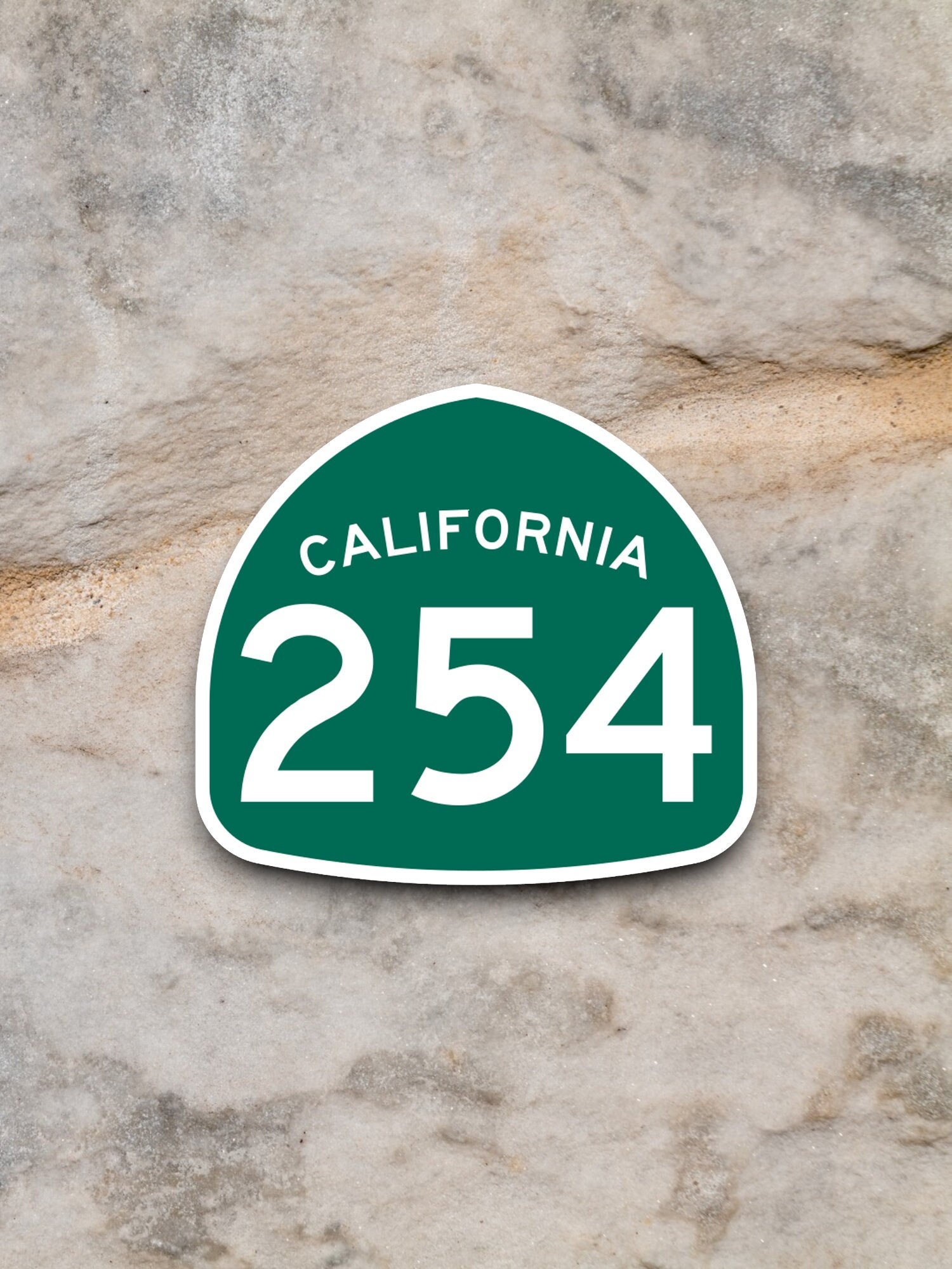 California State Route 254 Road Sign Sticker, Road Trip Sticker