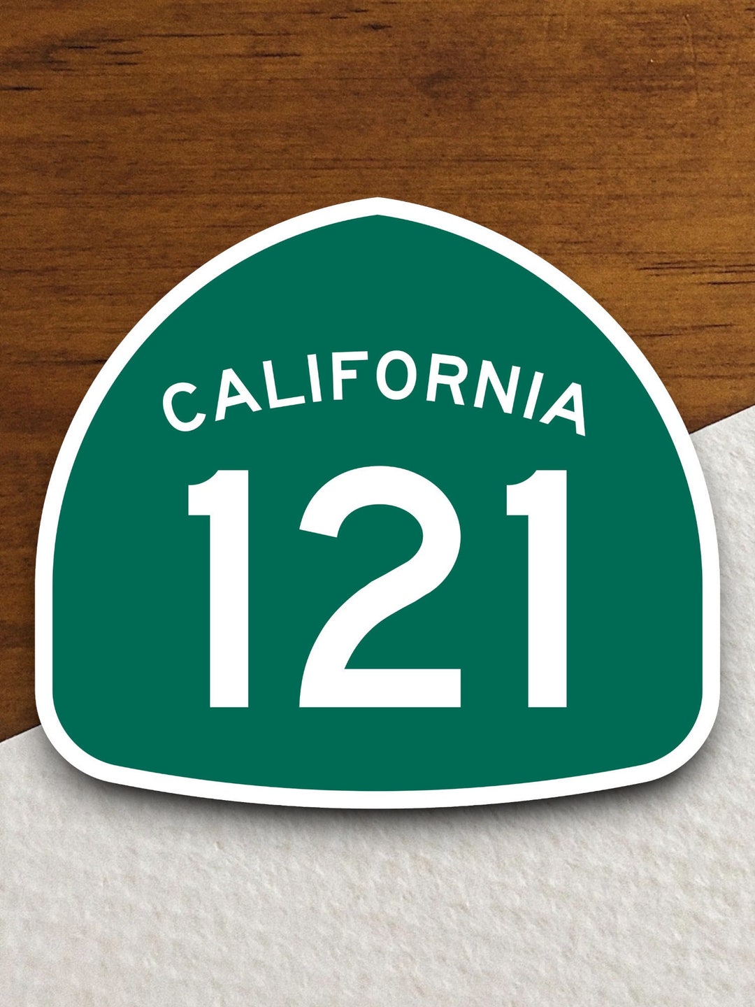 California State Route 121 Road Sign Sticker, Road Trip Sticker ...