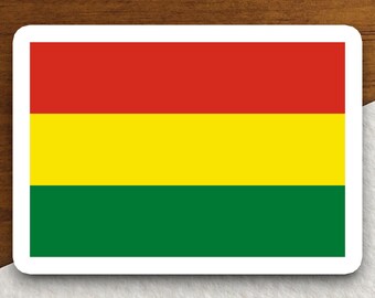Bolivia Flag Sticker, Bolivian Country Flag Vinyl Decal, Bolivia Pride Gift, South America Travel Souvenir, World Flag Collector Decor