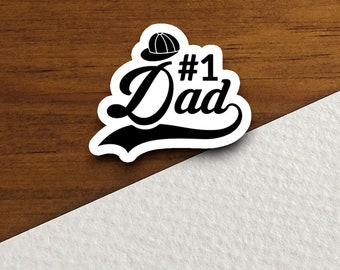 Pegatina "El papá número uno", regalo humorístico para el Día del Padre, pegatina familiar, álbum de recortes, diario.