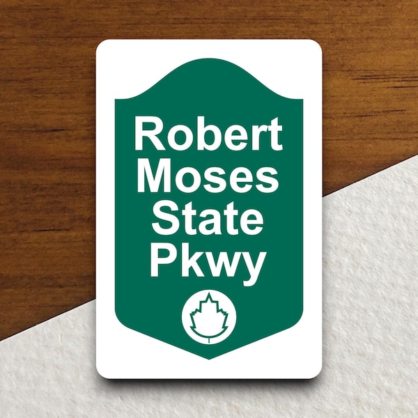 Robert Moses state parkway sticker, Laptop Decals, Tumbler Stickers, Water Bottle Sticker, Journal Sticker, Custom Stickers