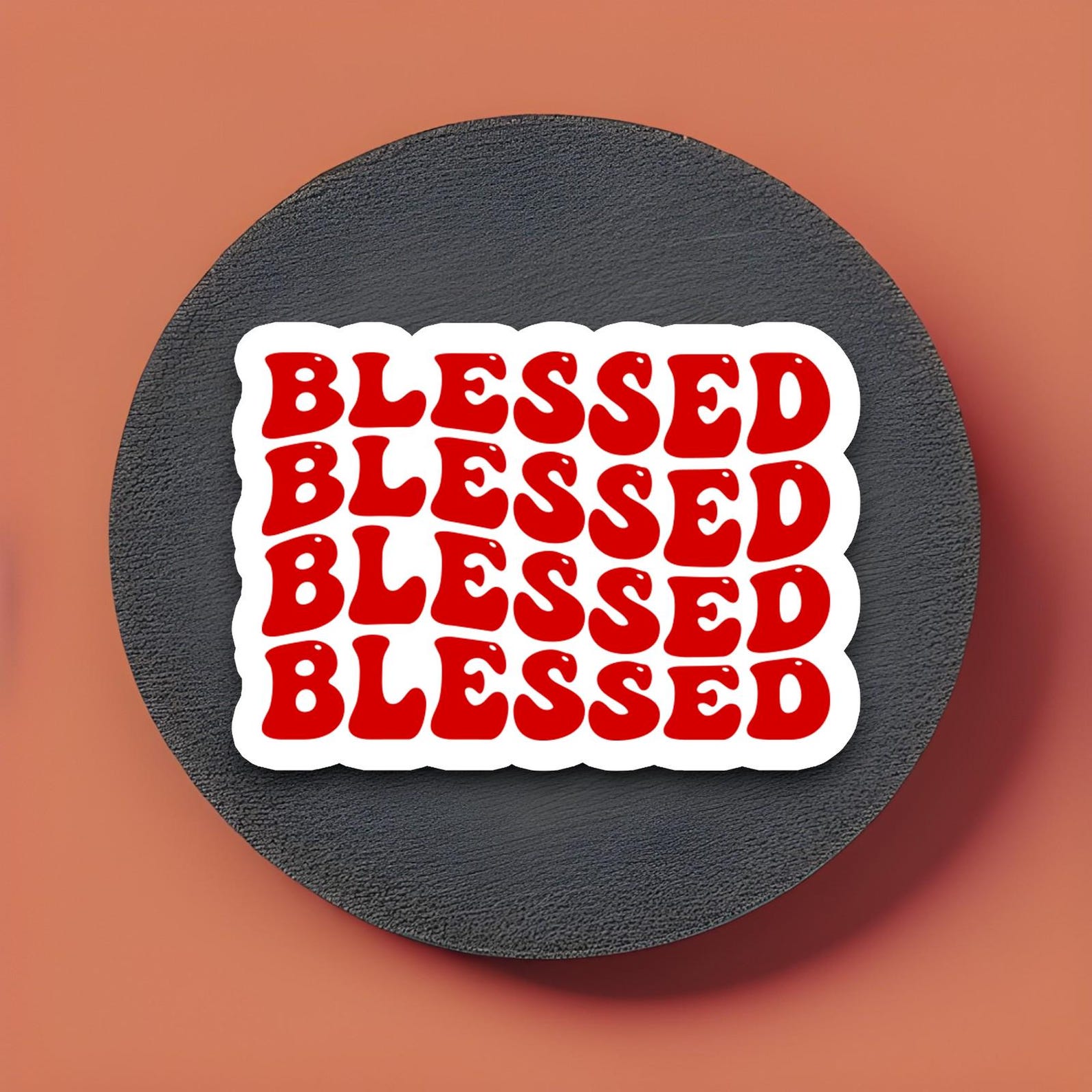 Blessed Sticker: Religious Faith Decal - Etsy