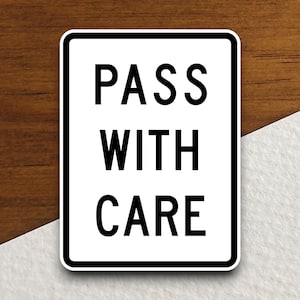 Adesivos para placas de trânsito "Passe com cuidado", Adesivo de trânsito, Decoração de placas de trânsito, Placas de obras na estrada, Placa de trânsito