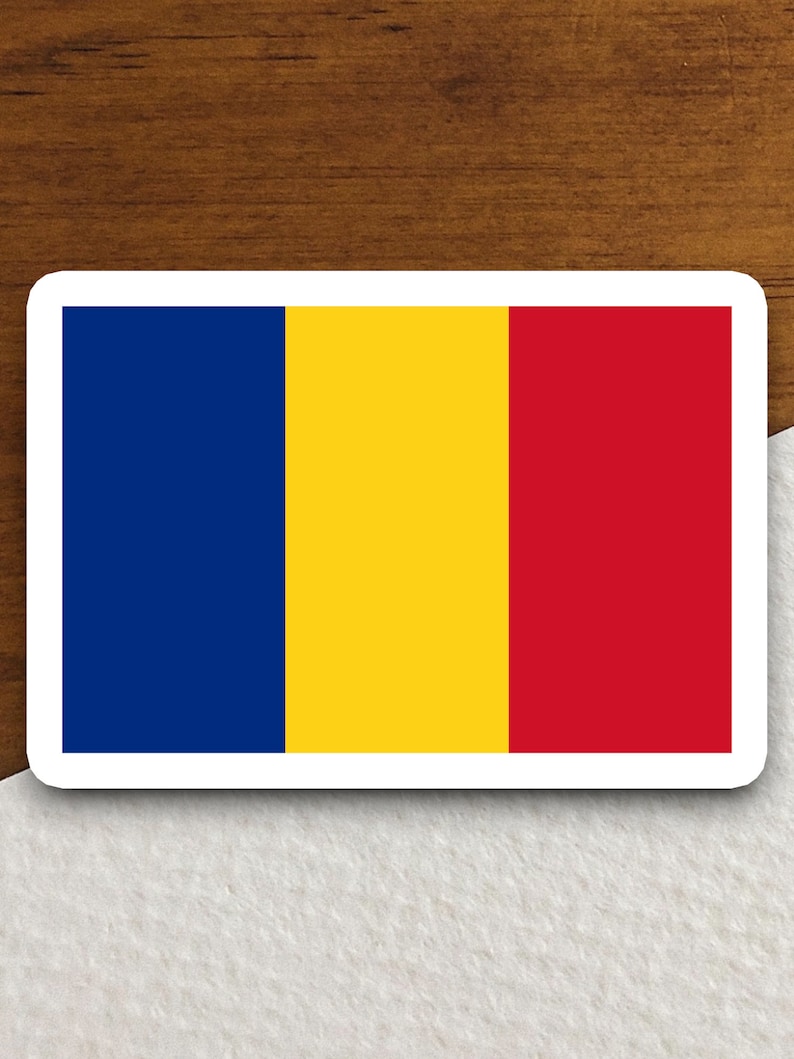 Romania Sticker Romania Country Flag Sticker, International Country Sticker ...