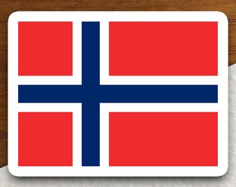 Bouvet Island Flag Sticker, Norwegian Territory Flag Vinyl Decal, International Flag Sticker, Travel Souvenir, Island Flag Collector Gift