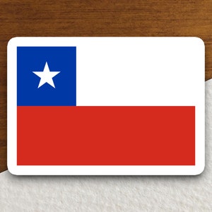 Chile country flag sticker, international country sticker, international sticker, Chile sticker