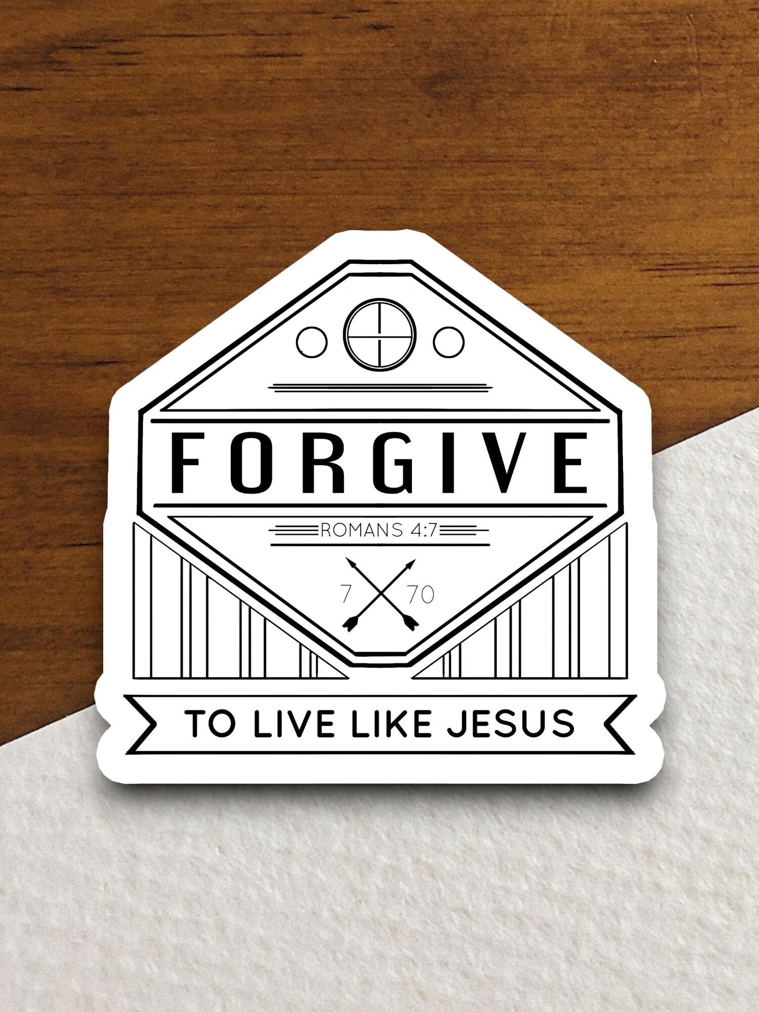 Forgiven Sticker Forgive to Live Like Jesus Sticker, Religious Sticker, Faith Sticker ...