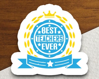Pegatina "Los mejores profesores de la historia", pegatina para profesor, pegatina educativa, pegatina escolar, pegatina bonita, vuelta al cole