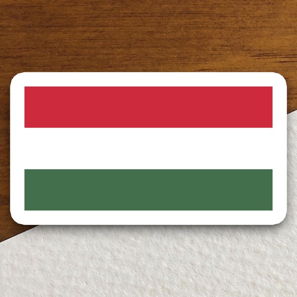 Hungary flag sticker, international country sticker, international sticker, Hungary sticker