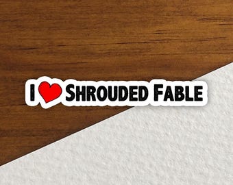 Shrouded Fable Sticker: Retro Anime Art (Matte or Gloss Finish), Scrapbooking, Journaling