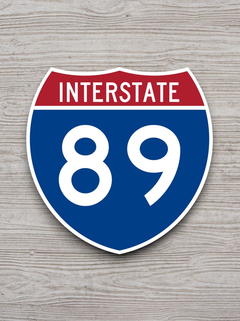 Us 89 Sign Interstate Route 89 Sticker, Interstate Highway Sign Expressway ...