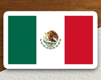 Mexico flag sticker, international country sticker, international sticker, Mexico sticker