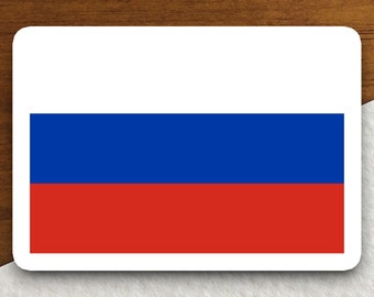 Russia flag sticker, international country sticker, international sticker, Russia sticker