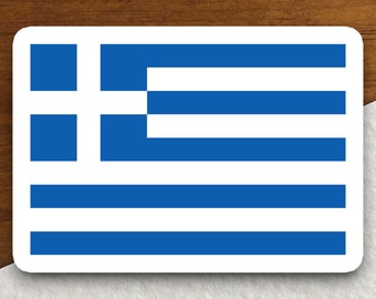 Greece flag sticker, international country sticker, international sticker, Greece sticker