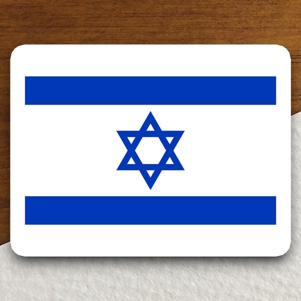 Israel flag sticker, international country sticker, international sticker, Israel sticker