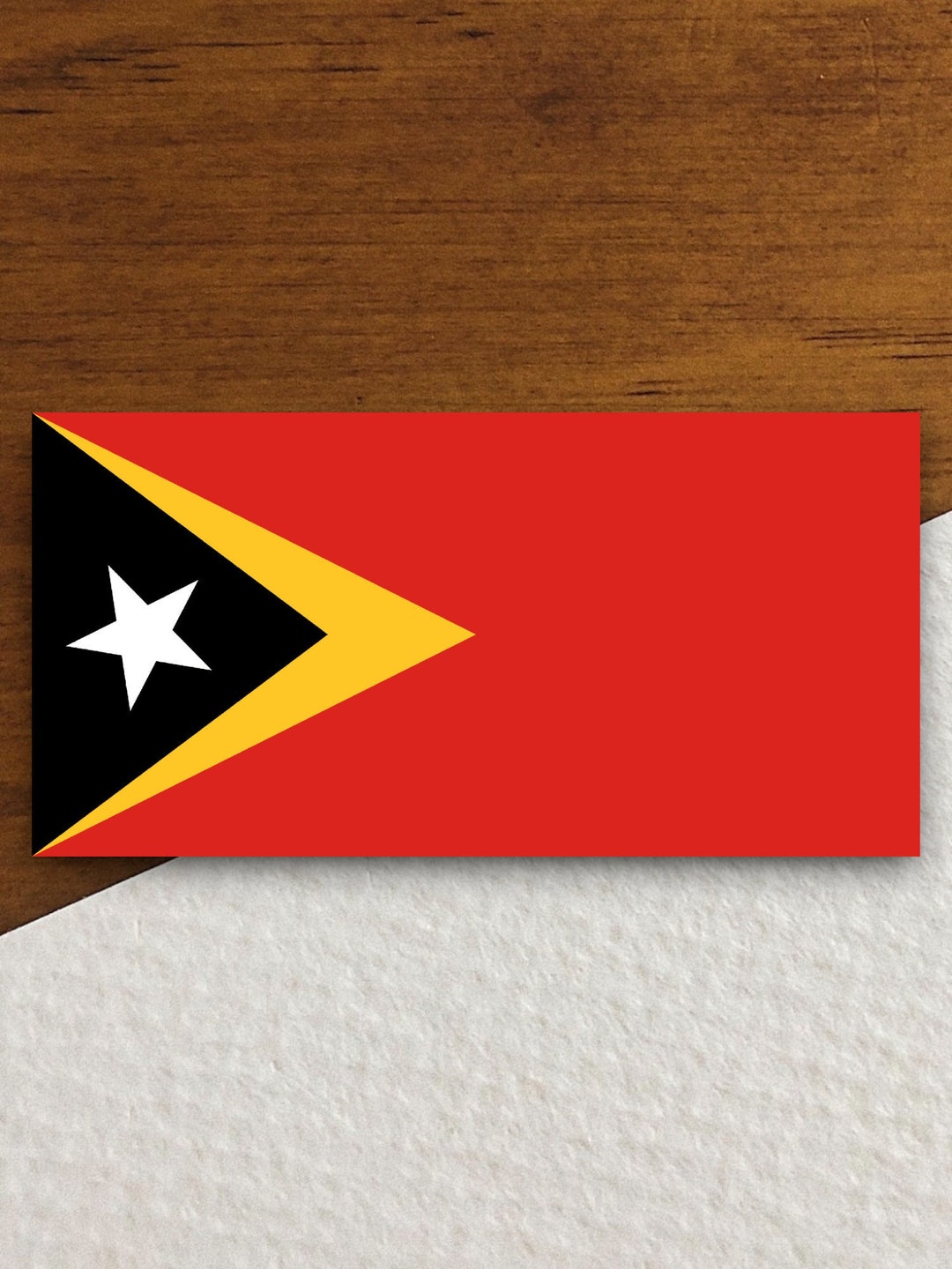 Timorleste Flag Sticker International Country Sticker Etsy