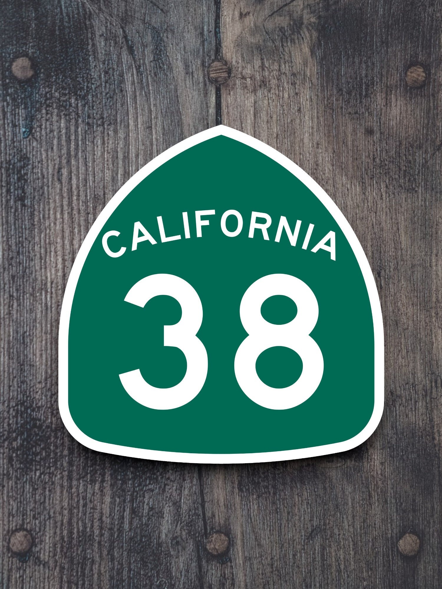 カリフォルニア州道38号線の道路標識ステッカー、ロードトリップステッカー、高速道路標識、部屋の装飾、旅行ステッカー - Etsy 日本