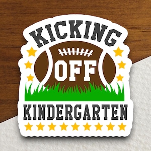 Kickoff Kindergarten Sticker, Teacher Sticker, Education Sticker, School Sticker, Cute Sticker