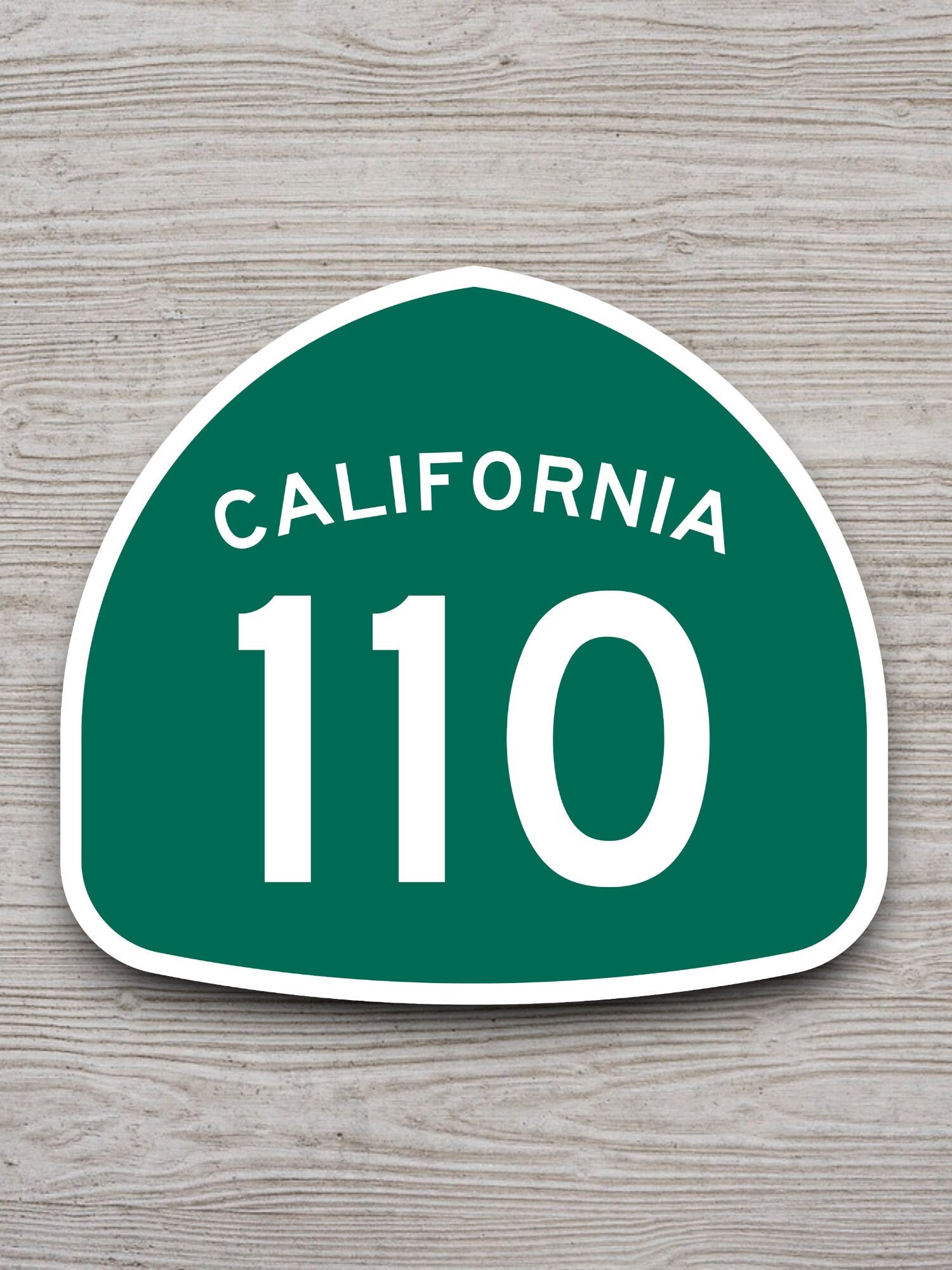 California State Route 110 Road Sign Sticker, Road Trip Sticker