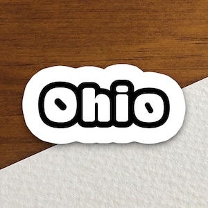 Ohio State Sticker: Laptop, Journal, Water Bottle
